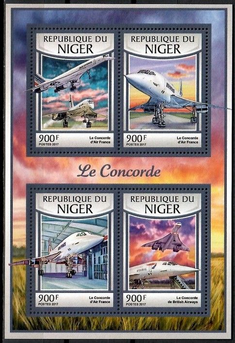 Znaczek Niger 2017 Mi ark 4777-4780 Czyste **