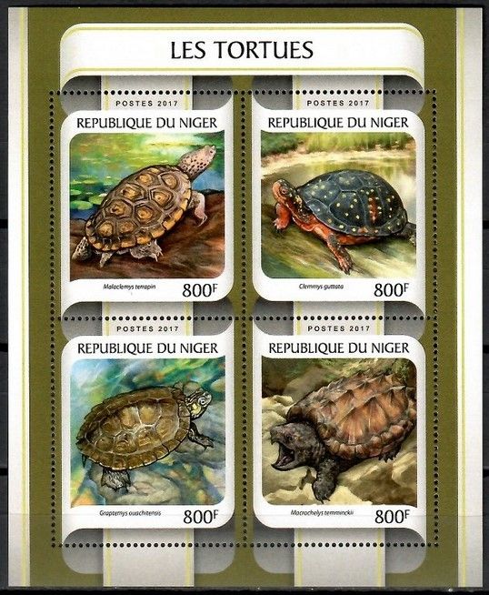 Znaczek Niger 2017 Mi ark 4860-4863 Czyste **