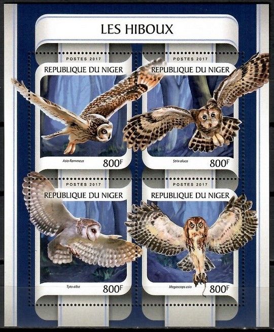 Znaczek Niger 2017 Mi ark 4875-4878 Czyste **