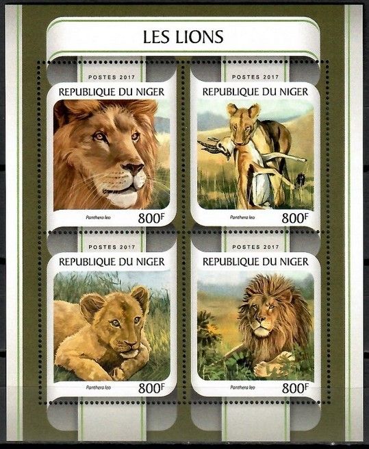 Znaczek Niger 2017 Mi ark 4890-4893 Czyste **