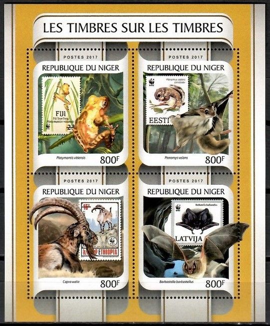 Znaczek Niger 2017 Mi ark 4900-4903 Czyste **
