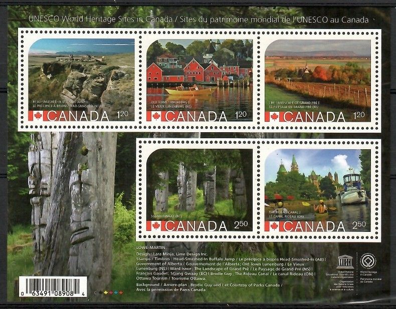 Znaczek Kanada 2014 Mi bl 190 Czyste **