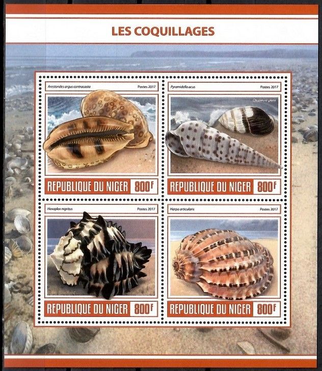 Znaczek Niger 2017 Mi ark 4987-4990 Czyste **