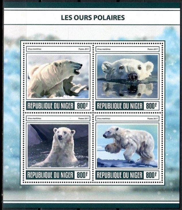 Znaczek Niger 2017 Mi ark 5047-5050 Czyste **