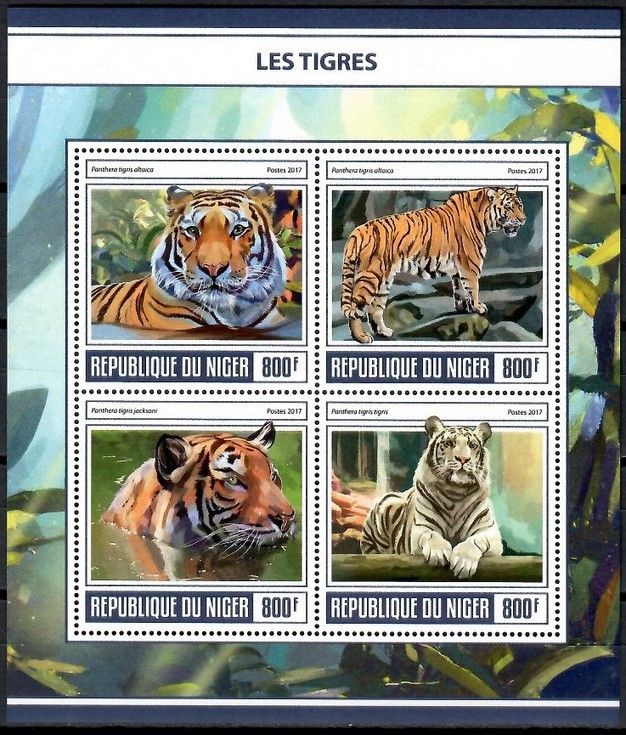 Znaczek Niger 2017 Mi ark 5057-5060 Czyste **
