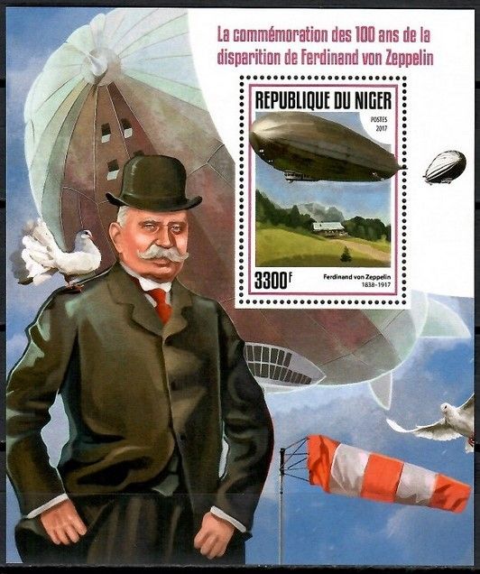 Znaczek Niger 2017 Mi bl 733 Czyste **