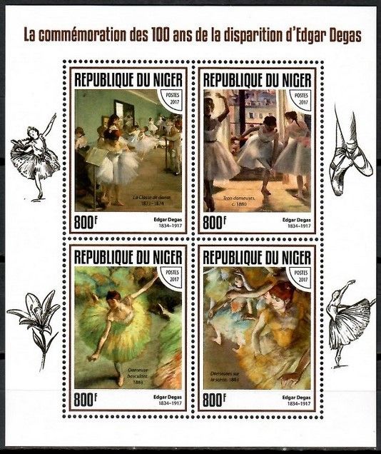 Znaczek Niger 2017 Mi ark 5157-5160 Czyste **