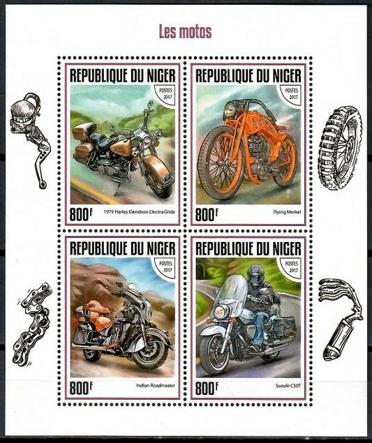 Znaczek Niger 2017 Mi ark 5182-5185 Czyste **