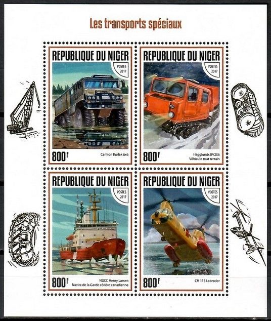 Znaczek Niger 2017 Mi ark 5192-5195 Czyste **