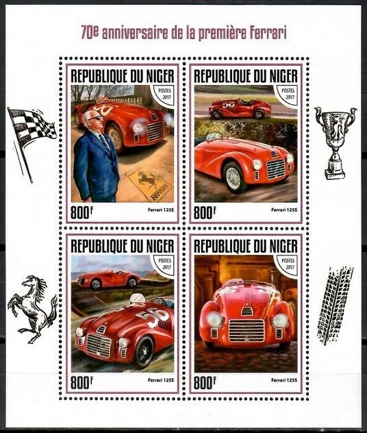 Znaczek Niger 2017 Mi ark 5197-5200 Czyste **
