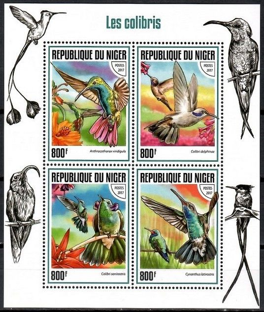 Znaczek Niger 2017 Mi ark 5207-5210 Czyste **