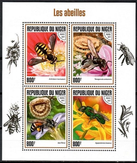 Znaczek Niger 2017 Mi ark 5202-5205 Czyste **
