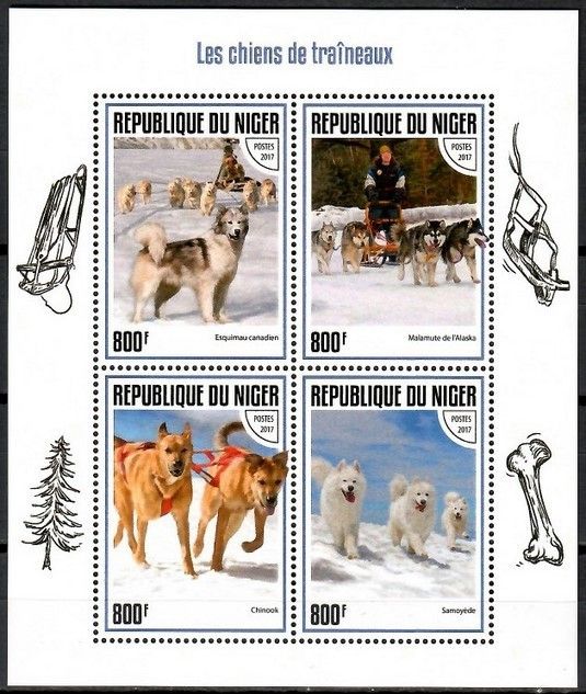 Znaczek Niger 2017 Mi ark 5217-5220 Czyste **