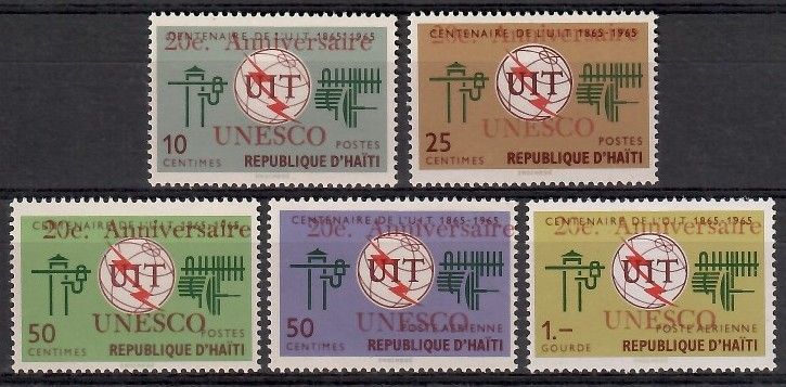 Znaczek Haiti 1965 Mi 833-837 Czyste **