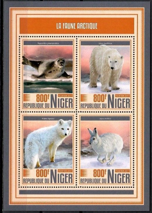 Znaczek Niger 2017 Mi ark 5256-5259 Czyste **