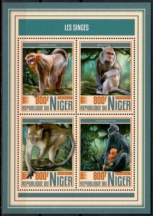 Znaczek Niger 2017 Mi ark 5271-5274 Czyste **