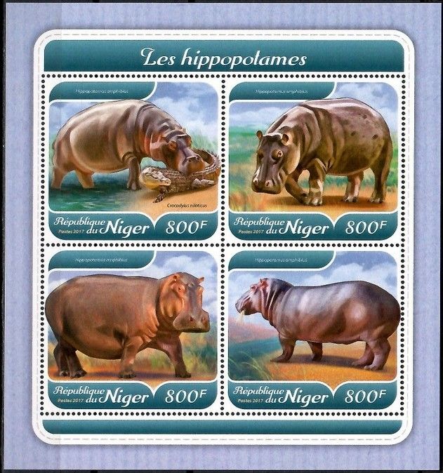 Znaczek Niger 2017 Mi ark 5418-5421 Czyste **