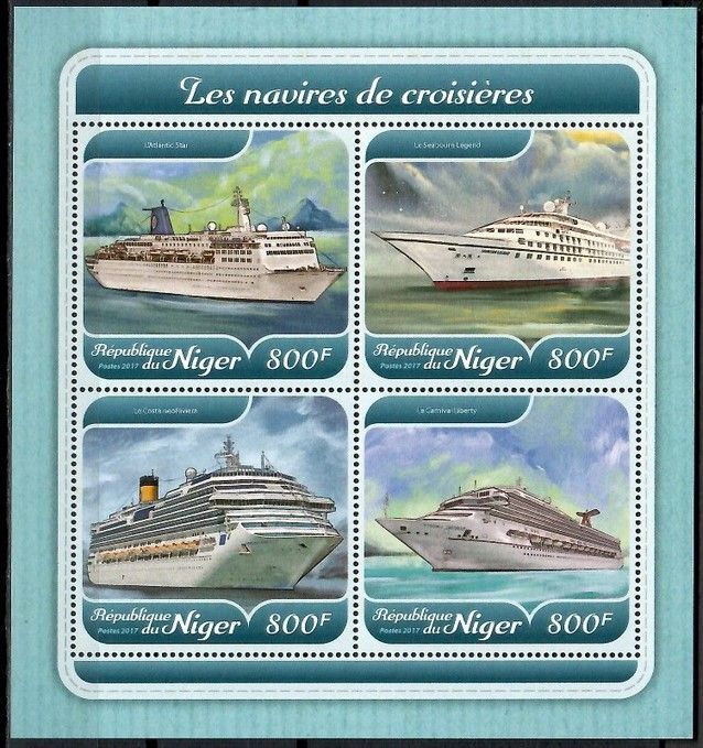 Znaczek Niger 2017 Mi ark 5458-5461 Czyste **