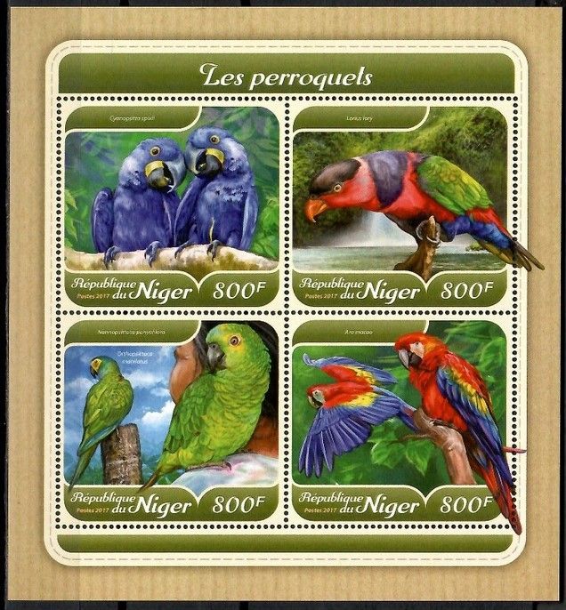 Znaczek Niger 2017 Mi ark 5408-5411 Czyste **