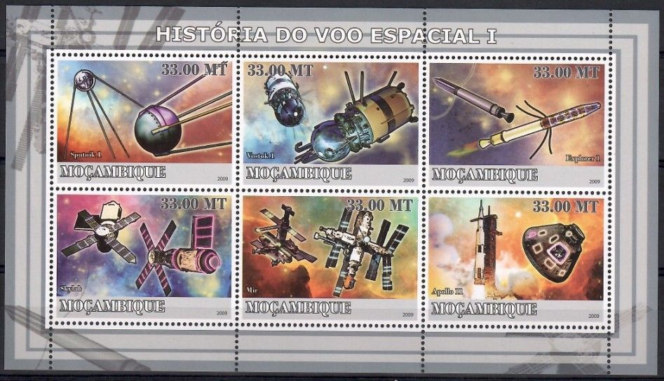 Znaczek Mozambik 2009 Mi ark 3258-3263 Czyste **