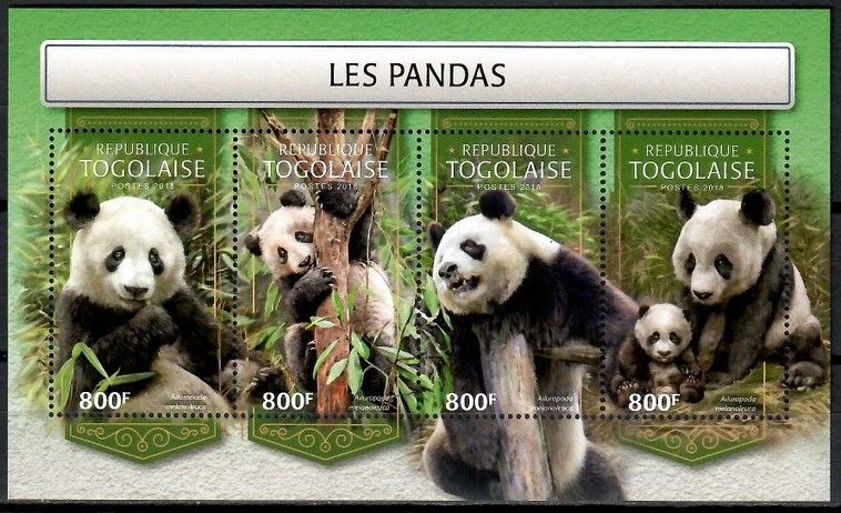 Znaczek Togo 2018 Mi ark 8946-8949 Czyste **
