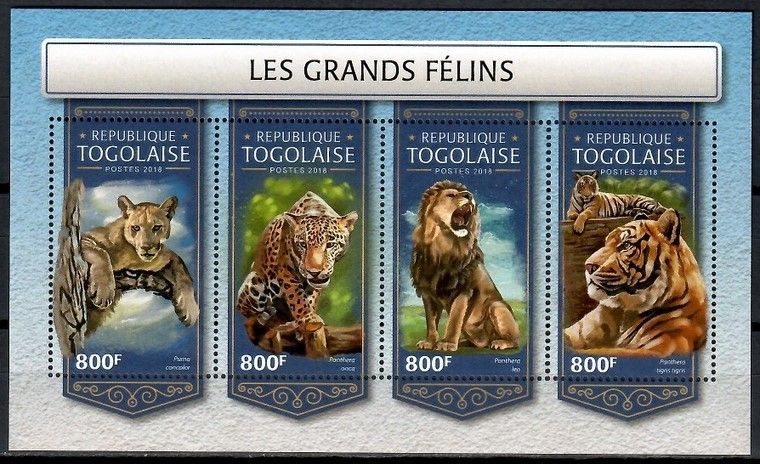 Znaczek Togo 2018 Mi ark 8956-8959 Czyste **