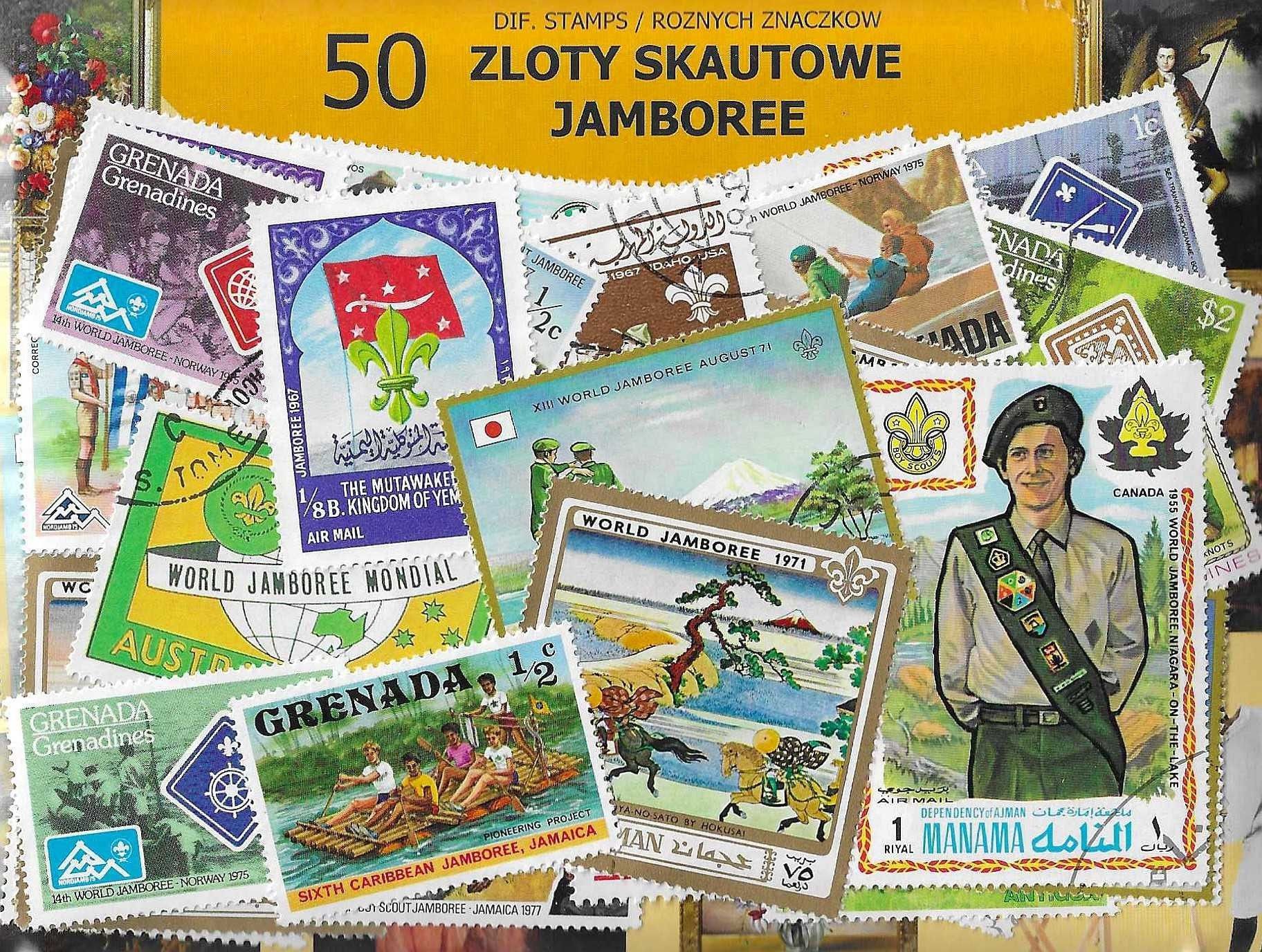 Znaczek ZLOTY SKAUTOWE 50 znaczków
