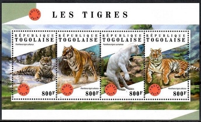 Znaczek Togo 2018 Mi ark 9071-9074 Czyste **