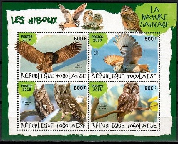Znaczek Togo 2018 Mi ark 9154-9157 Czyste **