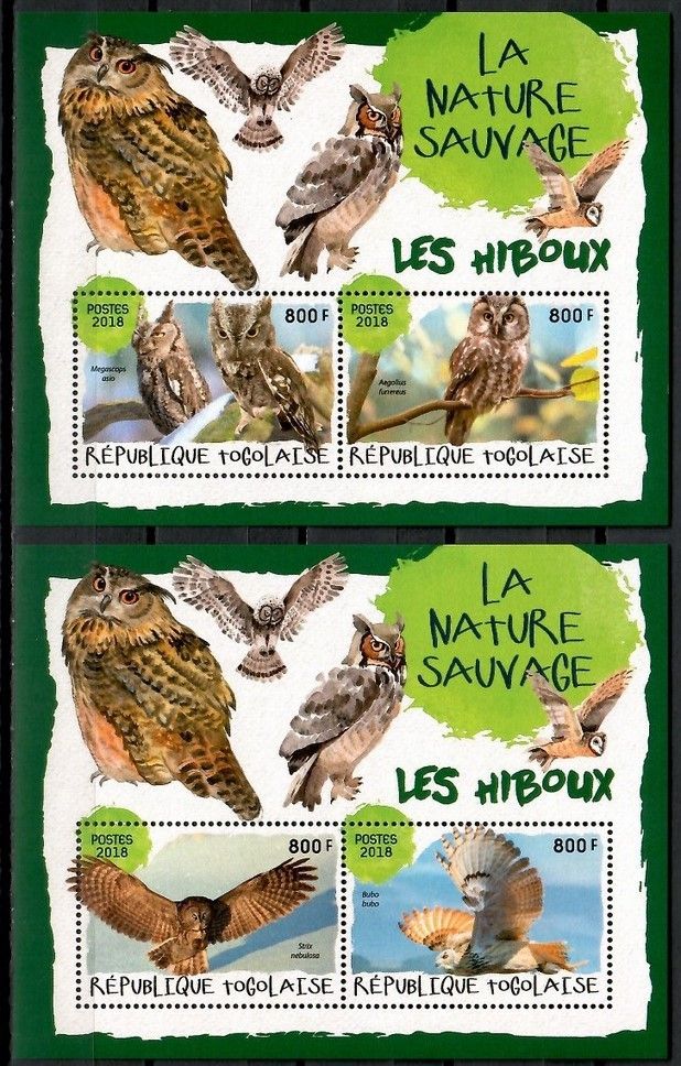 Znaczek Togo 2018 Mi bl 1617-1618 Czyste **