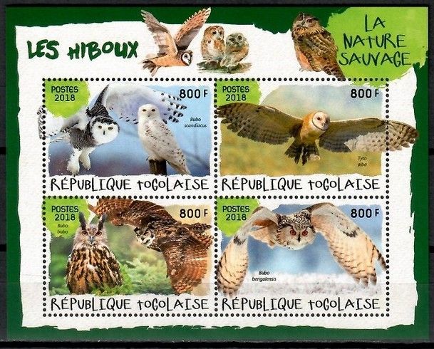 Znaczek Togo 2018 Mi ark 9158-9161 Czyste **