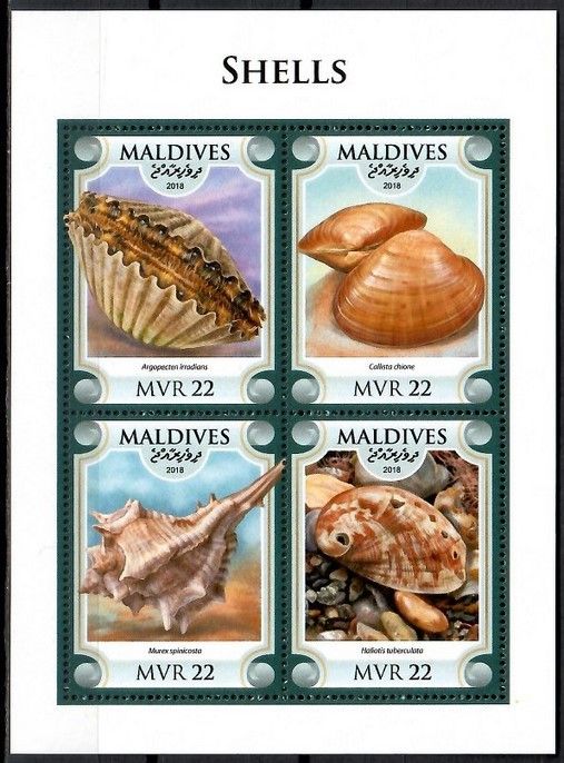Znaczek Malediwy 2018 Mi ark 7628-7631 Czyste **