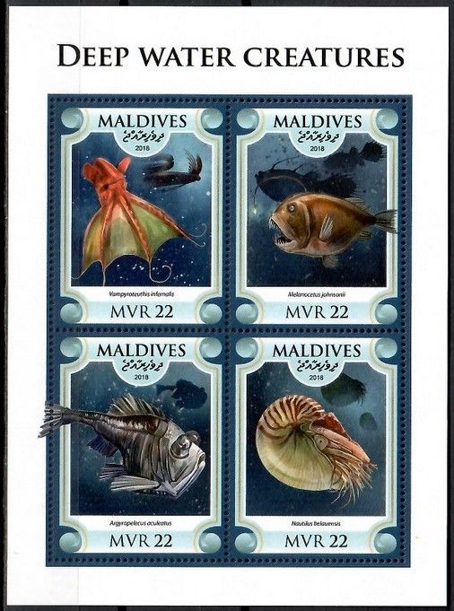 Znaczek Malediwy 2018 Mi ark 7643-7646 Czyste **