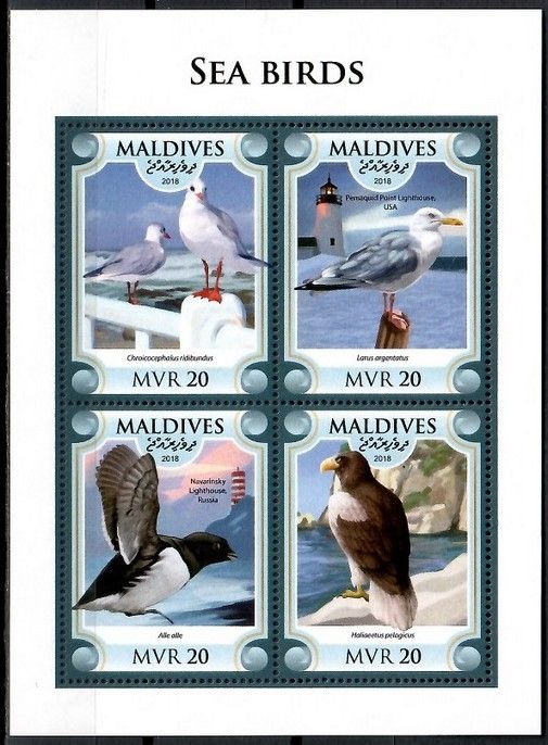 Znaczek Malediwy 2018 Mi ark 7648-7651 Czyste **
