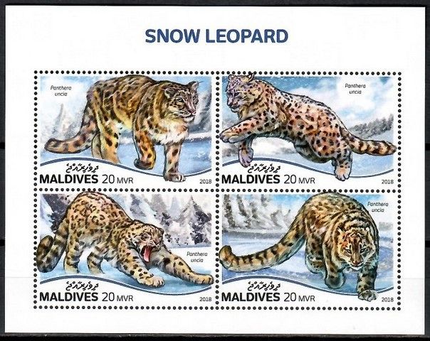 Znaczek Malediwy 2018 Mi ark 7728-7731 Czyste **