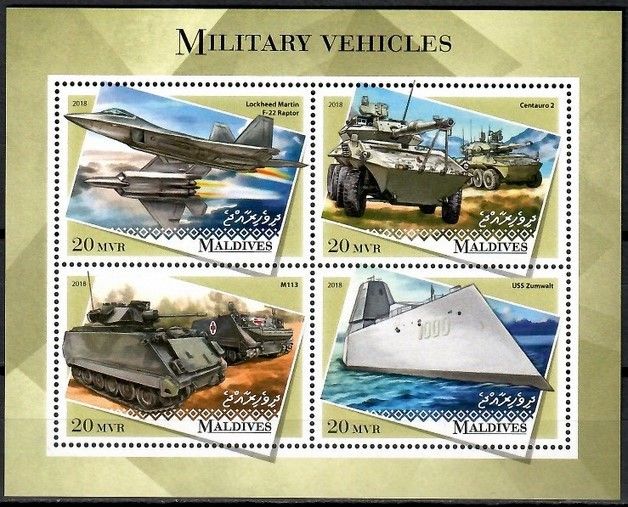 Znaczek Malediwy 2018 Mi ark 7833-7836 Czyste **