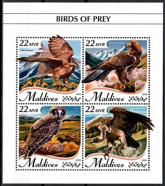 Znaczek Malediwy 2018 Mi ark 7868-7871 Czyste **
