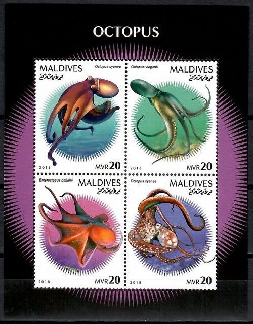 Znaczek Malediwy 2018 Mi ark 8074-8077 Czyste **