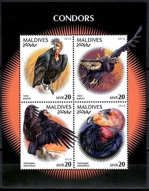 Znaczek Malediwy 2018 Mi ark 8084-8087 Czyste **