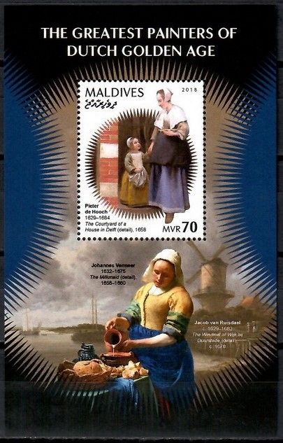 Znaczek Malediwy 2018 Mi bl 1285 Czyste **