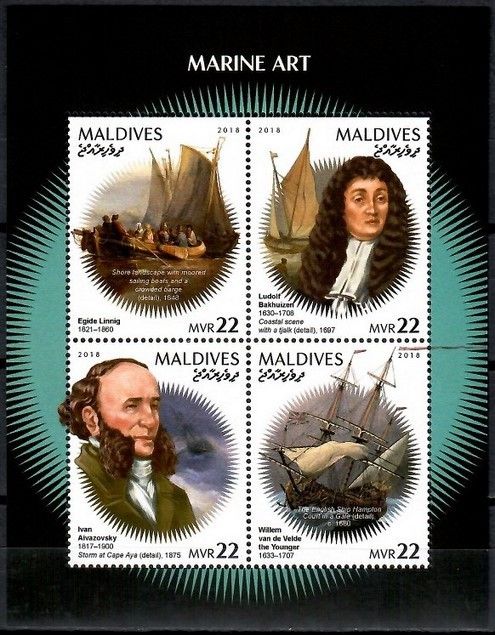 Znaczek Malediwy 2018 Mi ark 8104-8107 Czyste **