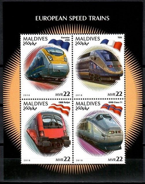 Znaczek Malediwy 2018 Mi ark 8119-8122 Czyste **