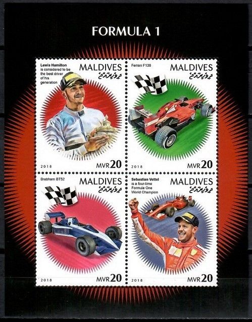 Znaczek Malediwy 2018 Mi ark 8124-8127 Czyste **