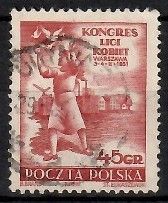 Znaczek Polska 1951 Mi 684 Fi 546 Stemplowane