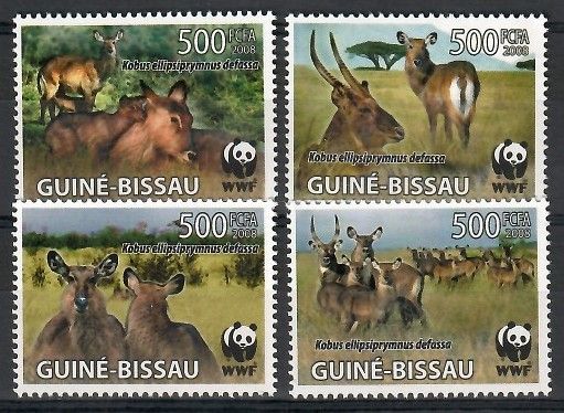 Znaczek Gwinea Bissau 2008 Mi 3919-3922 Czyste **