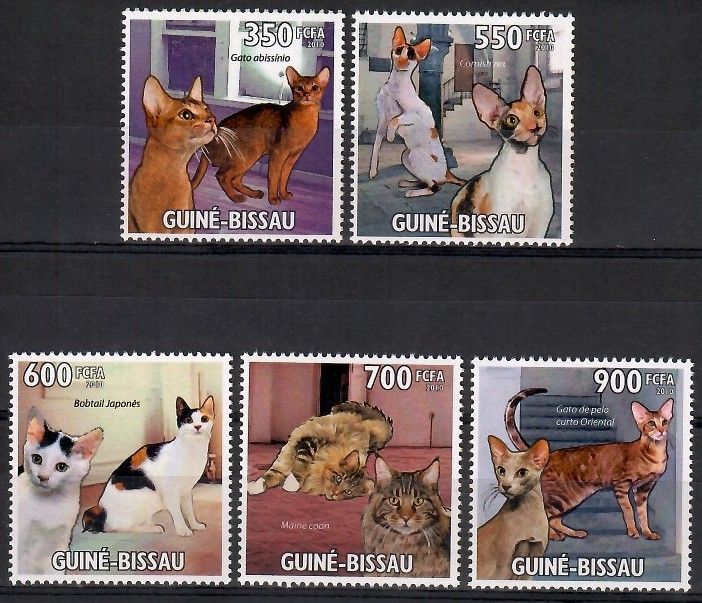 Znaczek Gwinea Bissau 2010 Mi 4773-4777 Czyste **