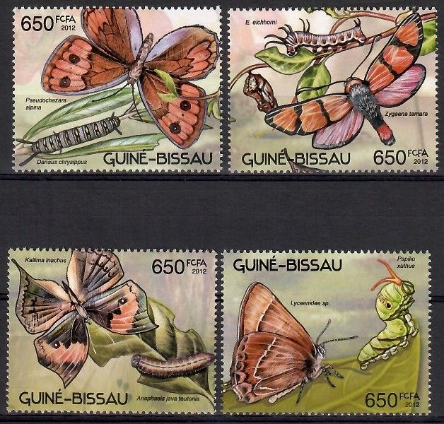 Znaczek Gwinea Bissau 2012 Mi 6182-6185 Czyste **