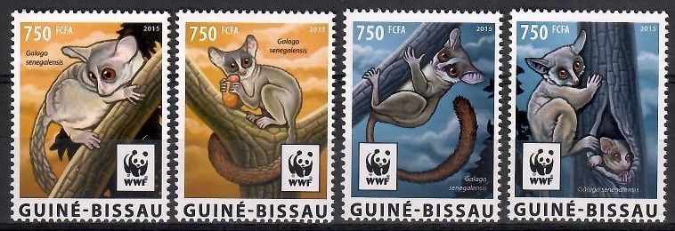 Znaczek Gwinea Bissau 2015 Mi 8278-8281 Czyste **