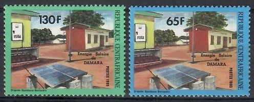 Znaczek Republika Środkowoafrykańska 1985 Mi 1169-1170 Czyste **