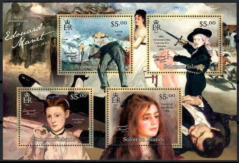Znaczek Wyspy Salomona 2013 Mi ark 1591-1594 Czyste **